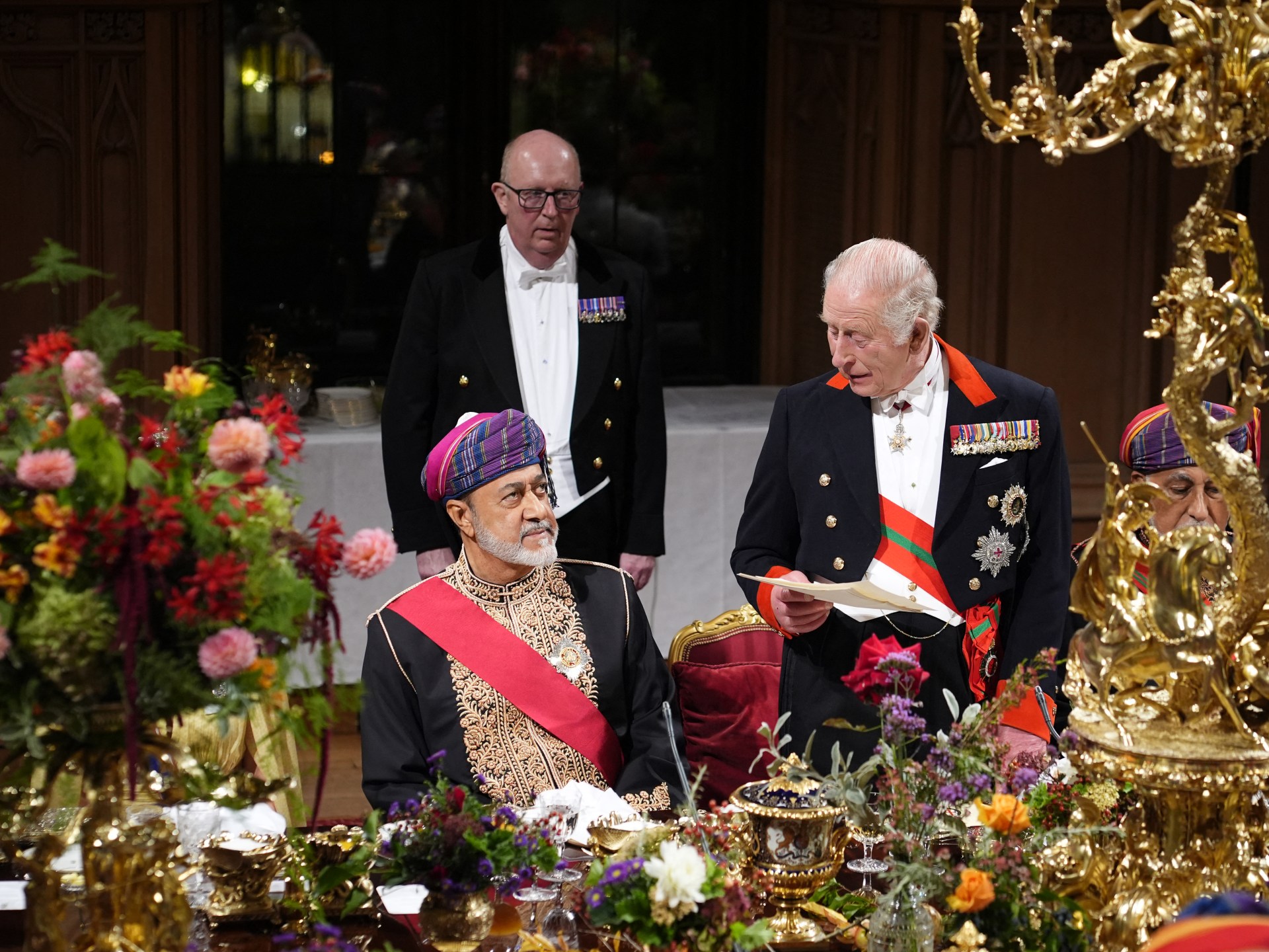 King Charles welcomes Omani sultan, hails peace efforts in UK state visit