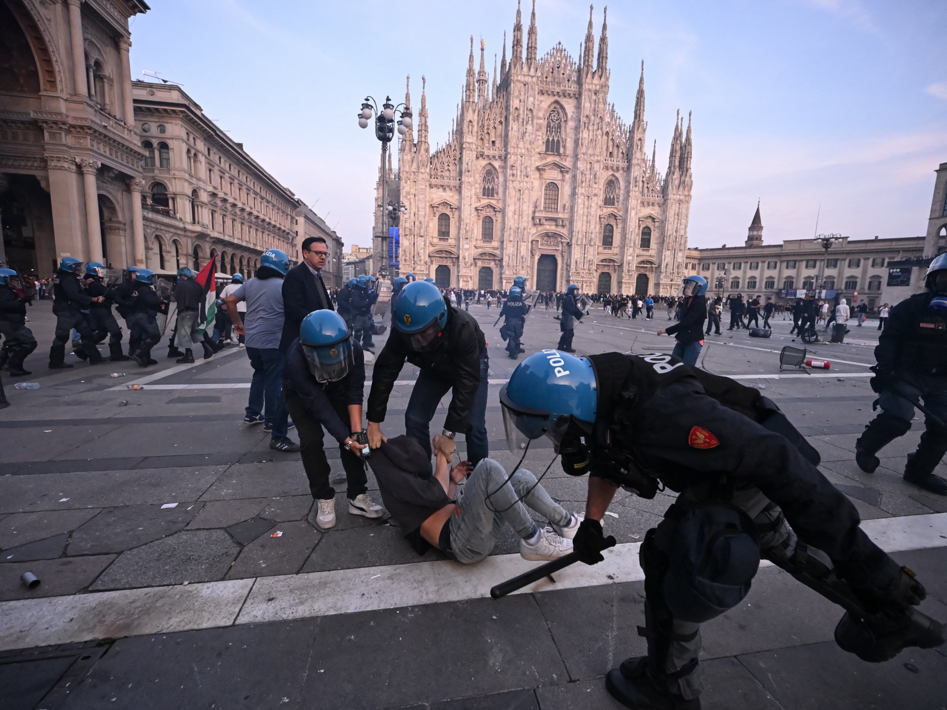 What are Italy’s new measures against violent protests?