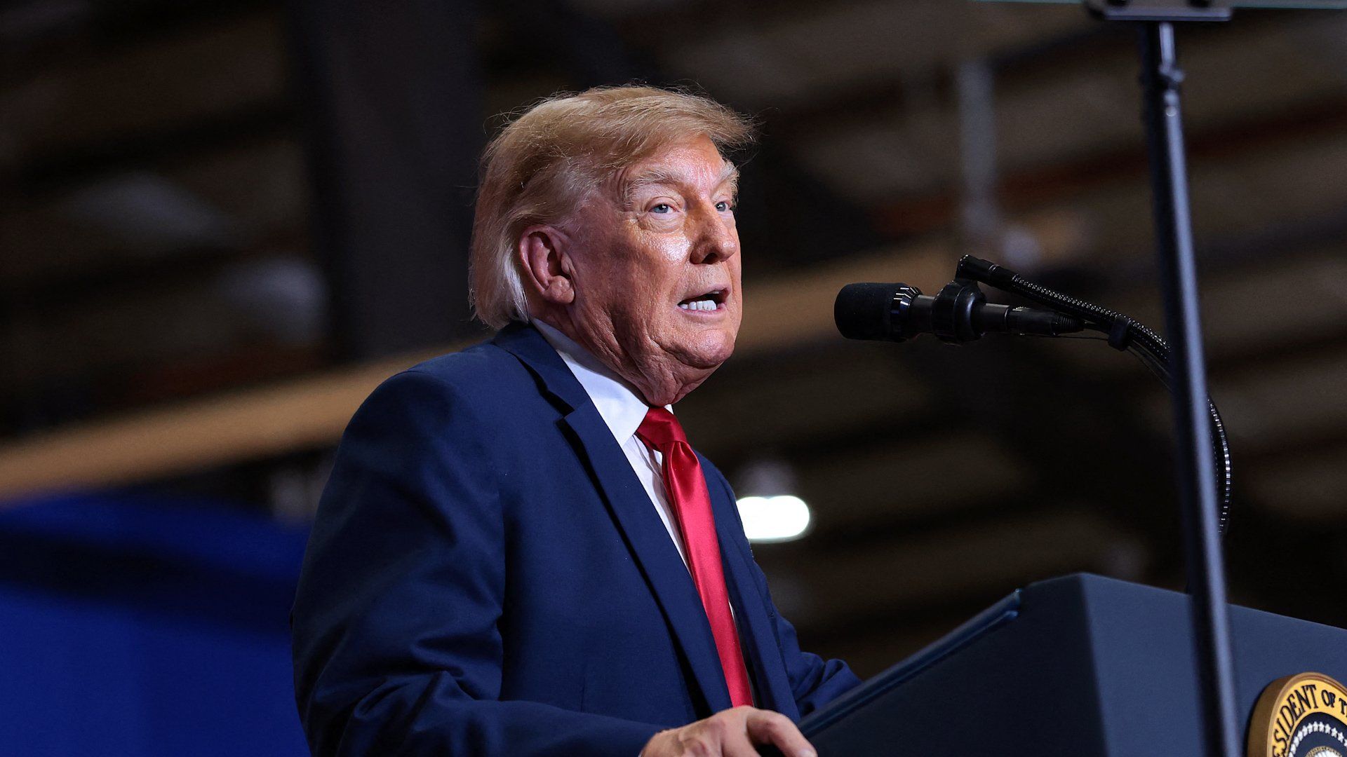 Trump praises man who punched protester at rally in South Carolina