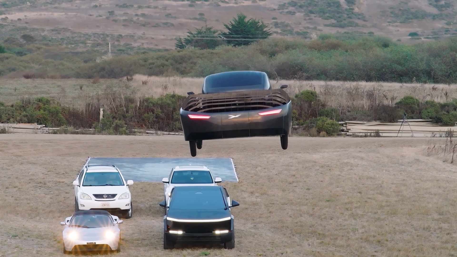 11-year old flying car company mocks Tesla Roadster