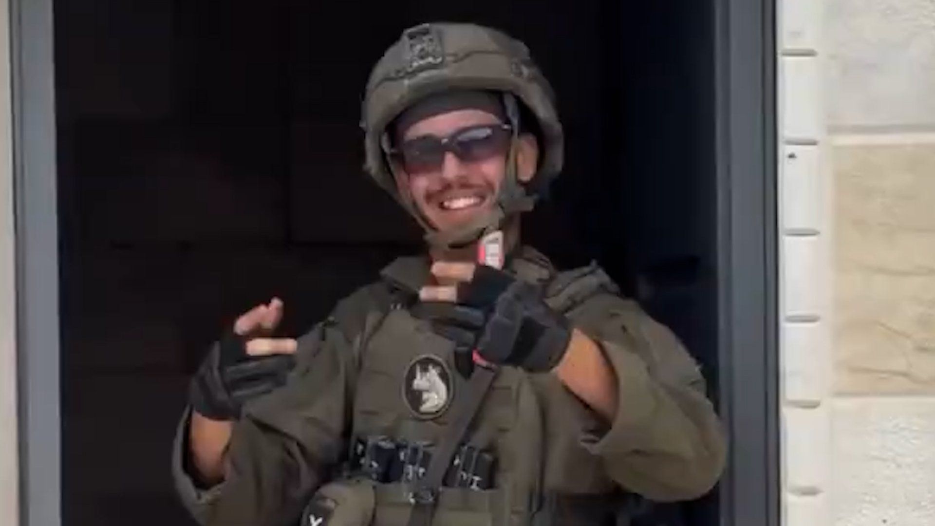Israeli soldiers mock Lebanese home they rigged with explosives