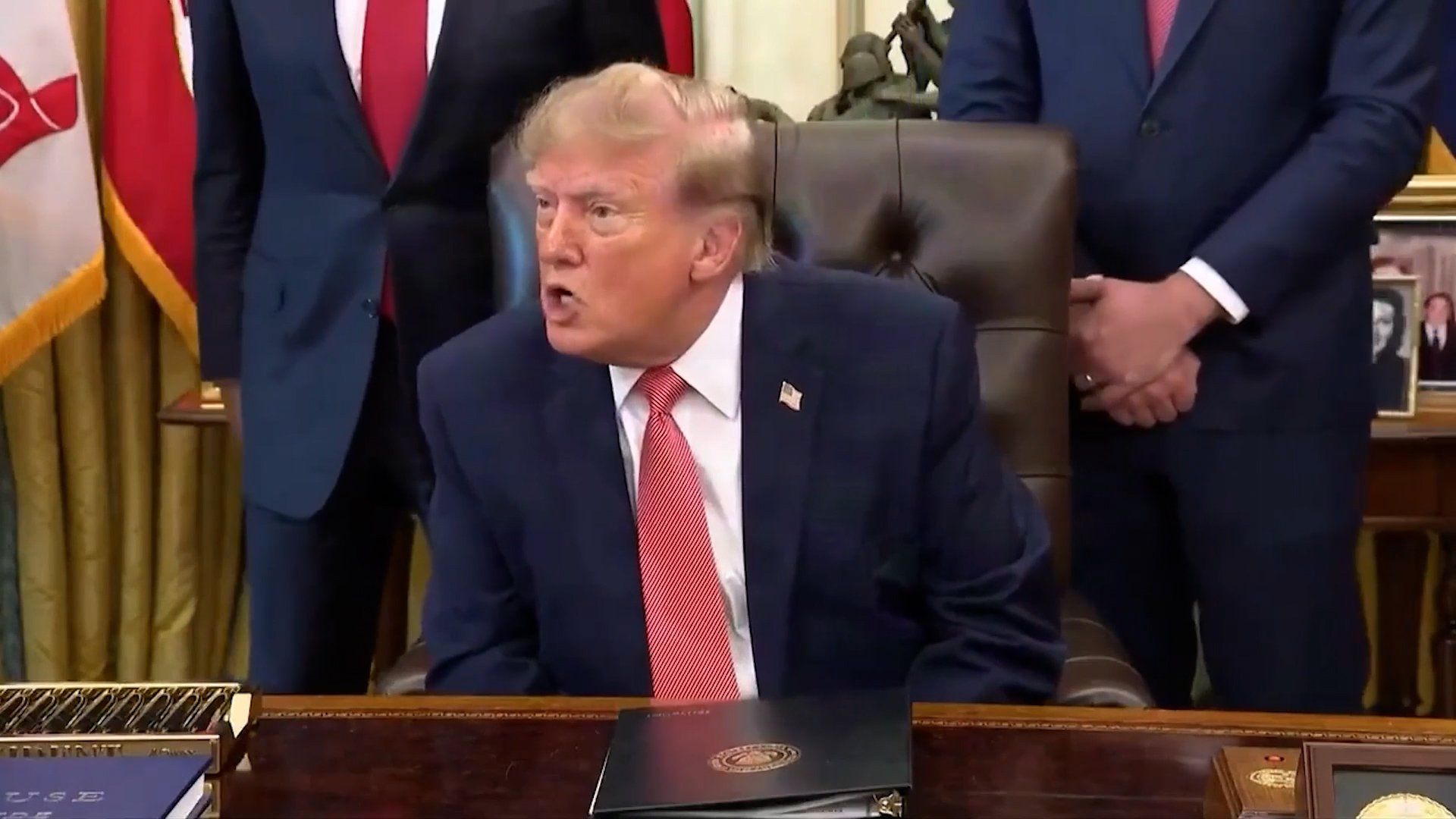 Trump snaps at reporter, ordering him to be quiet